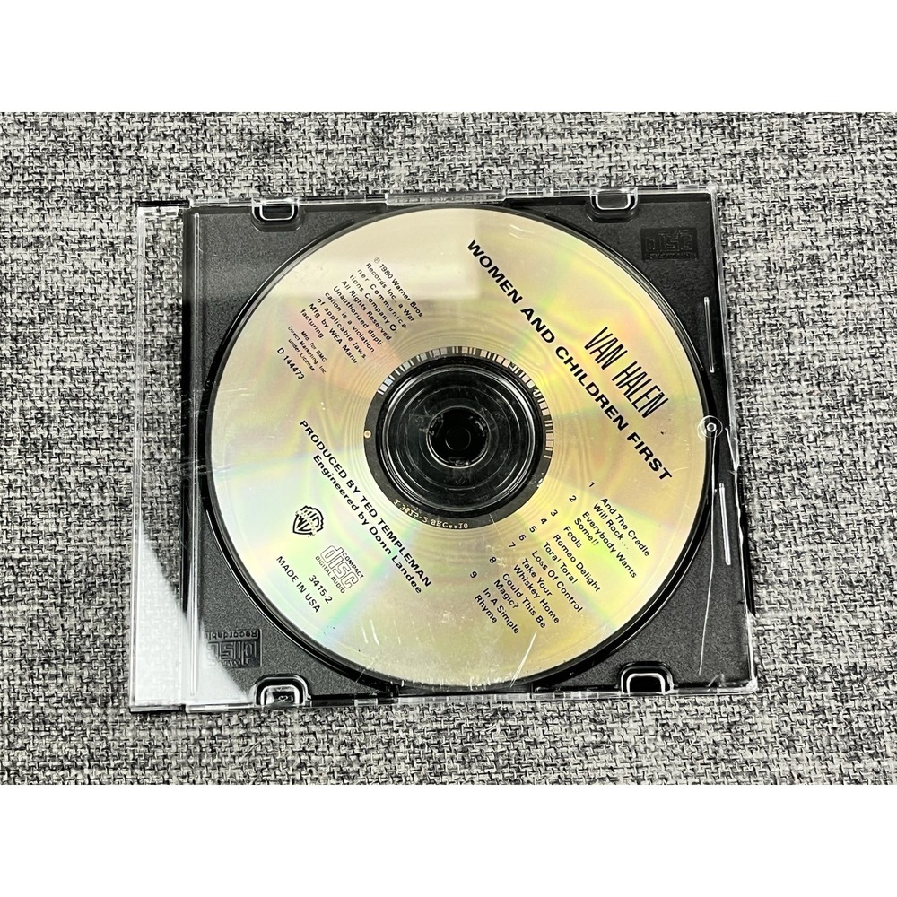 Van Halen Women And Children First Used CD Only No Cover Art